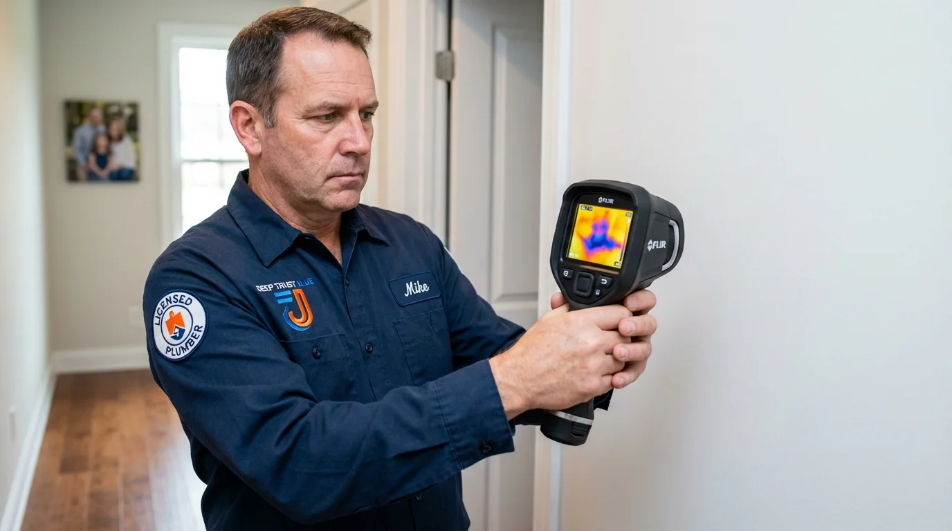 Thermal imaging leak detection by Johns Plumbing LLC in Wofford Heights